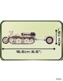 2401 Cobi Bouw Sets D.KFZ.2 Kettenkrad -Modelfiguren Verkoop 2024 CO2401 2