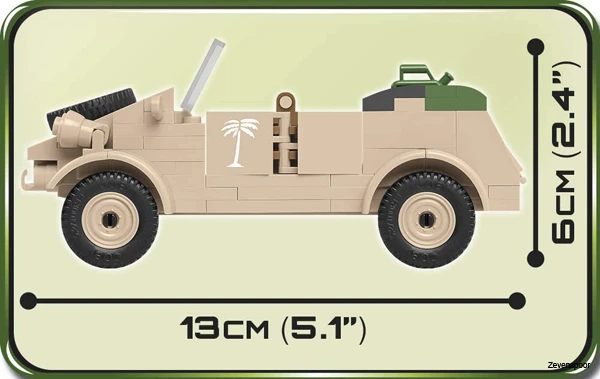2402 Cobi Bouw Sets VW Kübelwagen Type 82 3 2402 Cobi Bouw Sets VW Kübelwagen Type 82 - Afbeelding 3