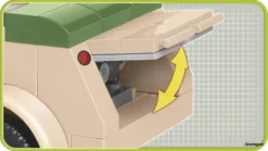 2402 Cobi Bouw Sets VW Kübelwagen Type 82 9 2402 Cobi Bouw Sets VW Kübelwagen Type 82 -Modelfiguren Verkoop 2024 CO2402 4