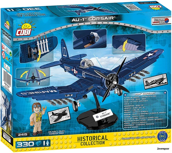 2415 Cobi Bouw Sets Vought Au-1 Corsair 2 2415 Cobi Bouw Sets Vought Au-1 Corsair - Afbeelding 2