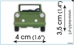 24556 Cobi Bouw Sets Trabant 601 Kübelwagen -Modelfiguren Verkoop 2024 CO24556 4