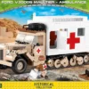2518 Cobi Bouw Sets Ford V3000S Maultier Ambulance