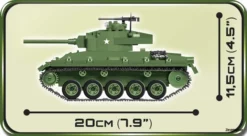 2543 Cobi Bouw Sets M24 Chaffee -Modelfiguren Verkoop 2024 CO2543 2