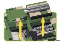 2544 Cobi Bouw Sets Super Heavy Tank -Modelfiguren Verkoop 2024 CO2544 5