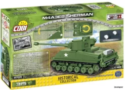 2705 Cobi Bouw Sets M4A3E8 Sherman -Modelfiguren Verkoop 2024 CO2705 2