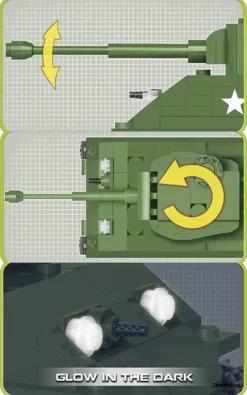 2705 Cobi Bouw Sets M4A3E8 Sherman -Modelfiguren Verkoop 2024 CO2705 6