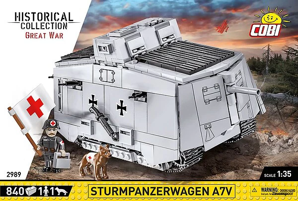 2989 Cobi GREAT WAR STURMPANZERWAGEN A7V 1 2989 Cobi GREAT WAR STURMPANZERWAGEN A7V