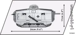 2989 Cobi GREAT WAR STURMPANZERWAGEN A7V 20 2989 Cobi GREAT WAR STURMPANZERWAGEN A7V -Modelfiguren Verkoop 2024 CO2989 9