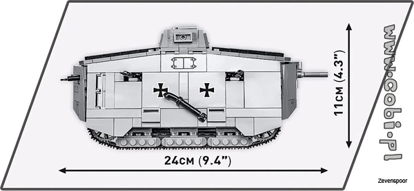 2989 Cobi GREAT WAR STURMPANZERWAGEN A7V 10 2989 Cobi GREAT WAR STURMPANZERWAGEN A7V - Afbeelding 10