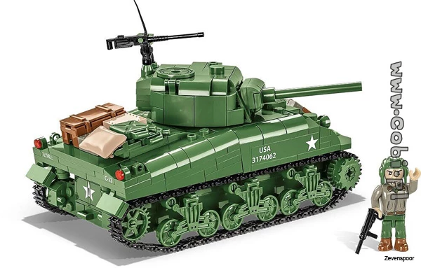 3044 Cobi Bouw Sets Sherman M4A1 4 3044 Cobi Bouw Sets Sherman M4A1 - Afbeelding 4