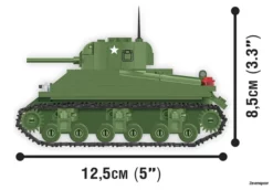 3063 Cobi Bouw Sets M4 Sherman Tank / 1:48 Schaal -Modelfiguren Verkoop 2024 CO3063 6