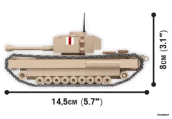 3064 Cobi Bouw Sets Churchill I Tank / 1:48 Schaal -Modelfiguren Verkoop 2024 CO3064 5