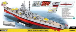 4835 Cobi WWII BATTLESHIP GNEISENAU -Modelfiguren Verkoop 2024 CO4835 3