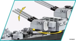 4837 Cobi WWII MISSOURI BATTLESHIP -Modelfiguren Verkoop 2024 CO4837 5