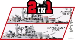 4842 Cobi Bouw Sets Pennsylvania – Class Battleship (2in1) – Executive Edition -Modelfiguren Verkoop 2024 CO4842 8