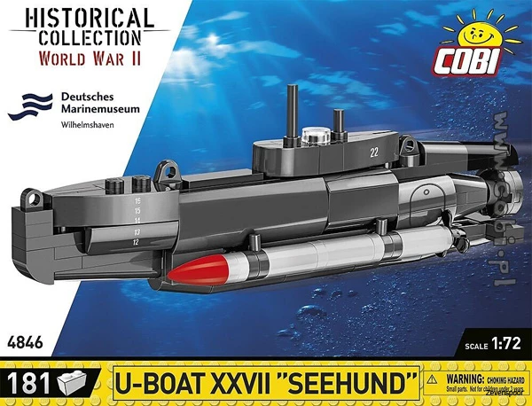 4846 Cobi Bouw Sets U-Boat XXVII Seehund 1 4846 Cobi Bouw Sets U-Boat XXVII Seehund