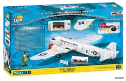 5702 Cobi Bouw Sets C-47 Skytrain Berlin Airlift -Modelfiguren Verkoop 2024 CO5702 3