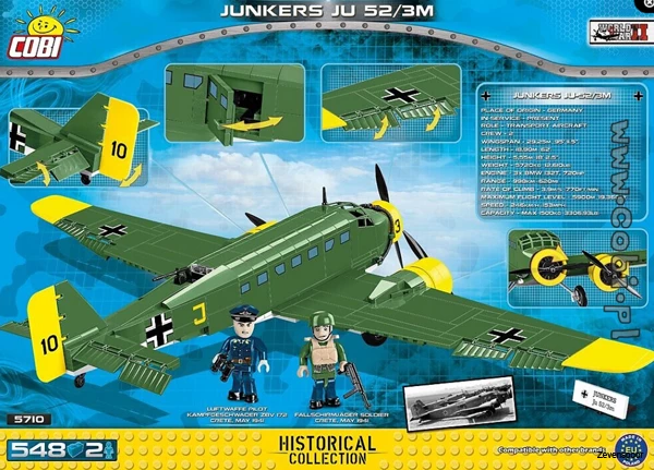 5710 Cobi Bouw Sets Junkers Ju52/3m 2 5710 Cobi Bouw Sets Junkers Ju52/3m - Afbeelding 2