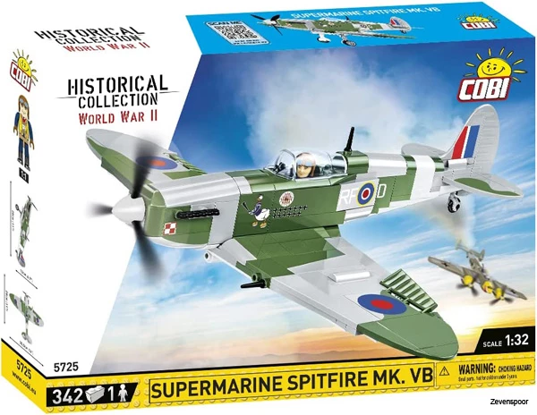 5725 Cobi WWII SUPERMARINE SPITFIRE MK.VB 335 KL 1 5725 Cobi WWII SUPERMARINE SPITFIRE MK.VB 335 KL