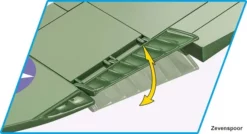 5726 Cobi Bouw Sets Lockheed P-38® (H) Lightning -Modelfiguren Verkoop 2024 CO5726 6