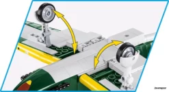 5740 Cobi Bouw Sets Historical Collection 5740 Kawasaki KI-61-HIEN 5740 -Modelfiguren Verkoop 2024 CO5740 7