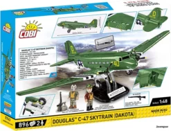 5743 Cobi Bouw Sets Historical Collection World War II 5743 Douglas C-47 Skytrain DAKOTA 5743 -Modelfiguren Verkoop 2024 CO5743 2