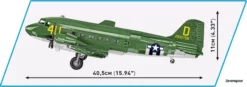 5743 Cobi Bouw Sets Historical Collection World War II 5743 Douglas C-47 Skytrain DAKOTA 5743 -Modelfiguren Verkoop 2024 CO5743 3