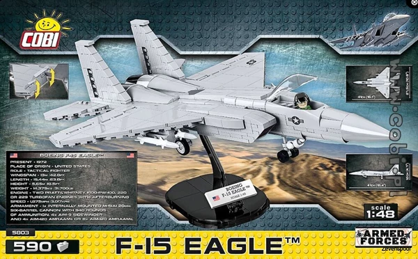 5803 Cobi Bouw Sets F-15 Eagle 2 5803 Cobi Bouw Sets F-15 Eagle - Afbeelding 2