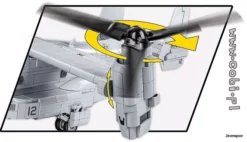 5836 Cobi Bouw Sets Bell-Boeing V-22 Osprey -Modelfiguren Verkoop 2024 CO5836 5
