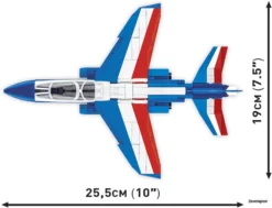 5841 Cobi Bouw Sets Armed Forces 5841 Alpha Jet Patrouille De France 5841 -Modelfiguren Verkoop 2024 CO5841 5