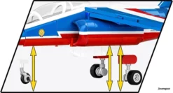 5841 Cobi Bouw Sets Armed Forces 5841 Alpha Jet Patrouille De France 5841 -Modelfiguren Verkoop 2024 CO5841 6